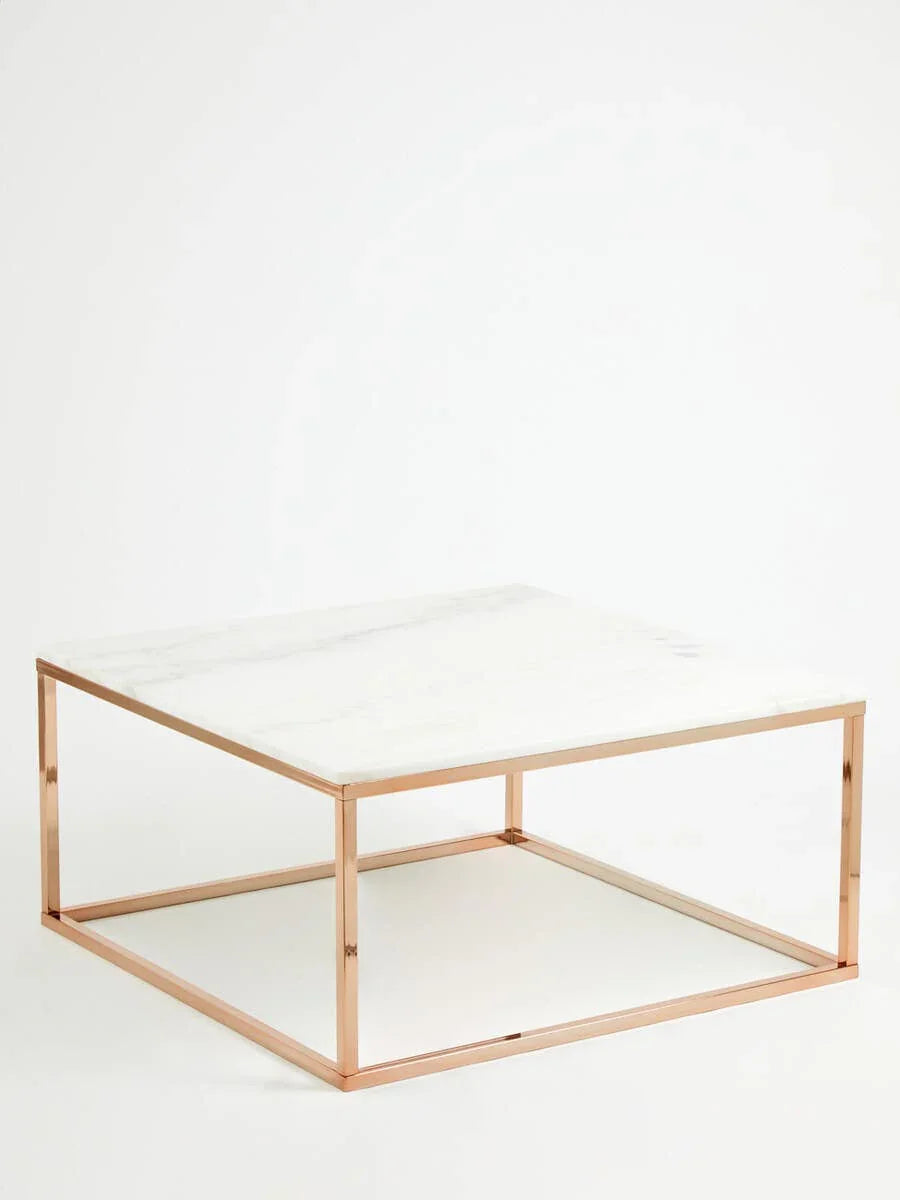 Rose Gold Marble Coffee Table