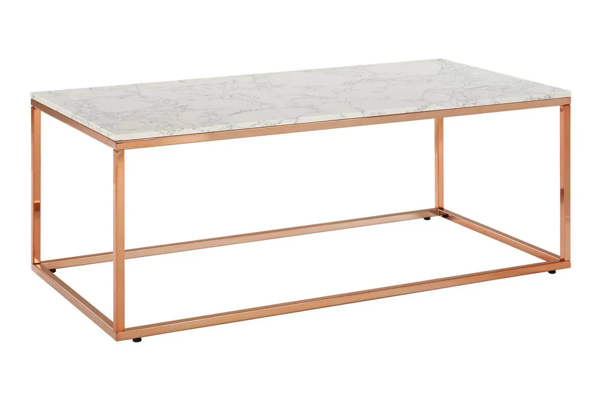 Rose Gold Marble Coffee Table