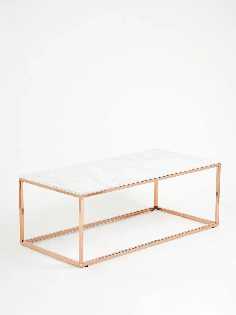 Rose Gold Marble Coffee Table