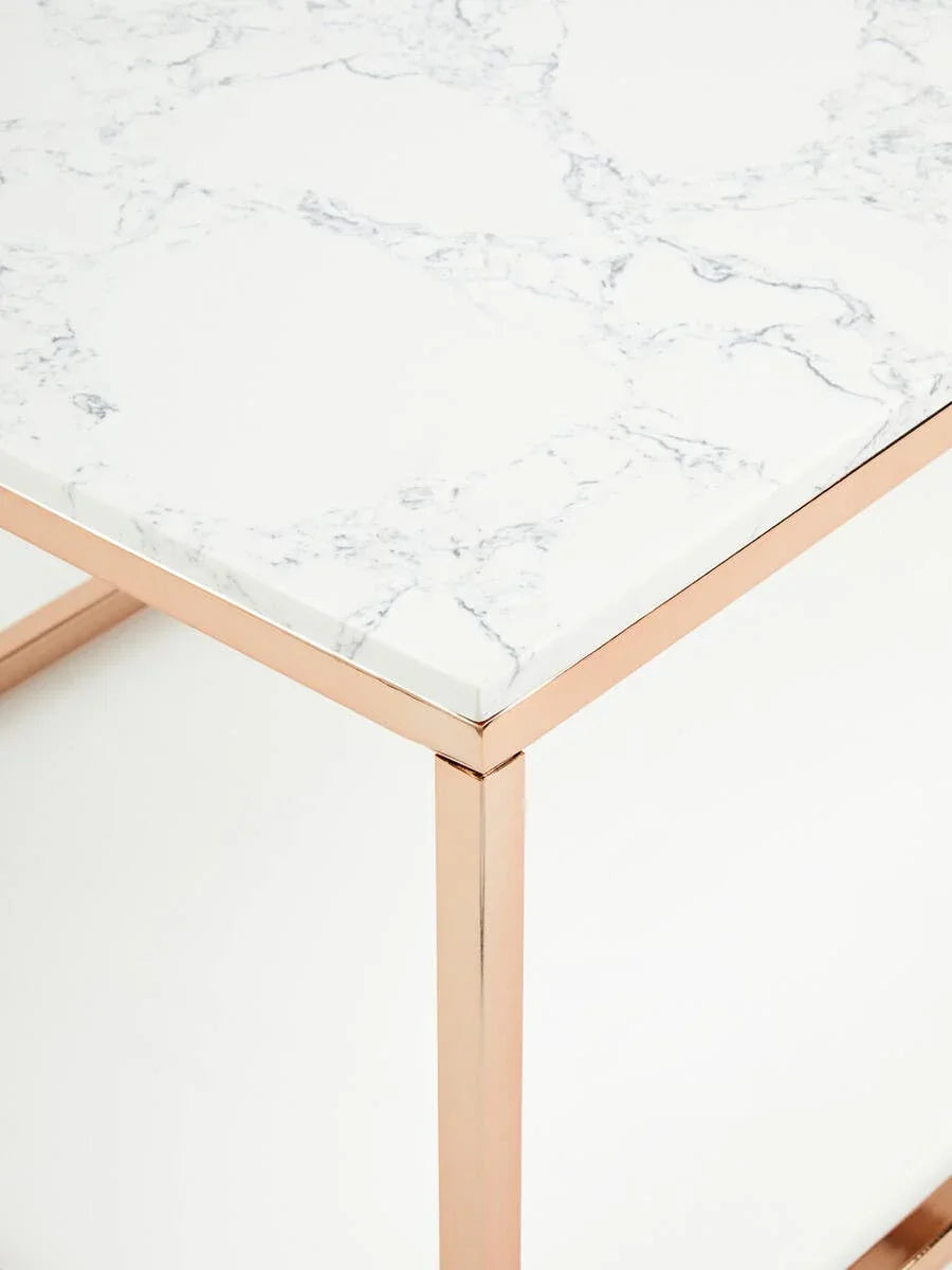 Rose Gold Marble Coffee Table