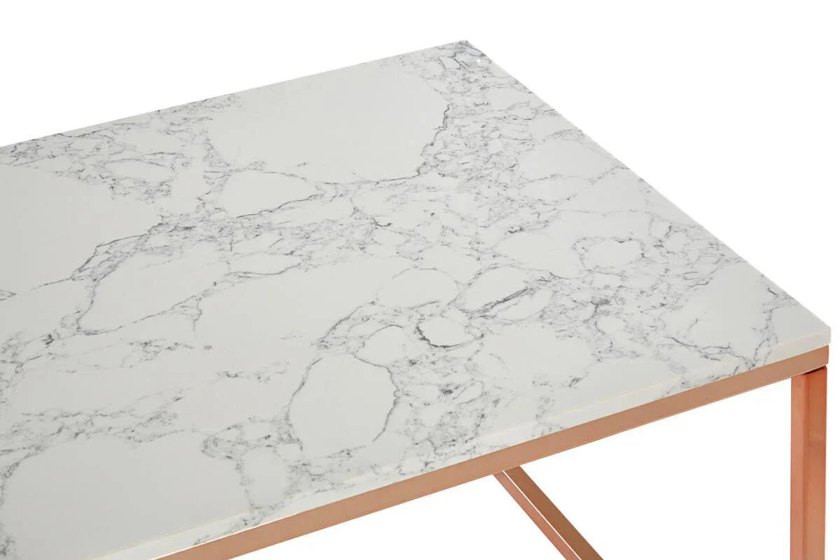 Rose Gold Marble Coffee Table