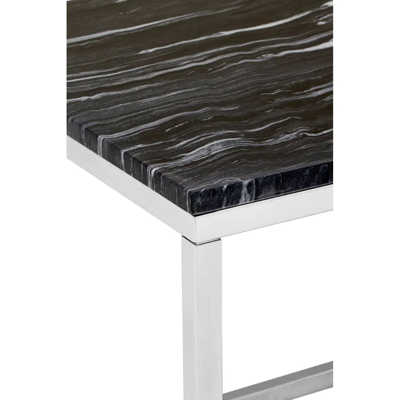 Chic Marble Chrome End Table