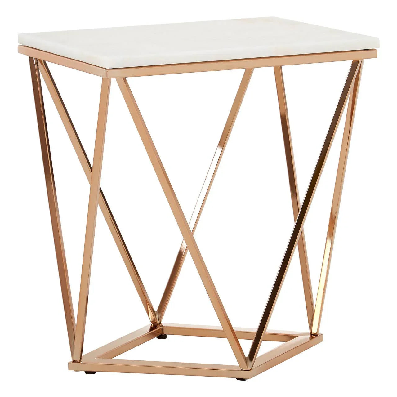 Champagne Marble End Table