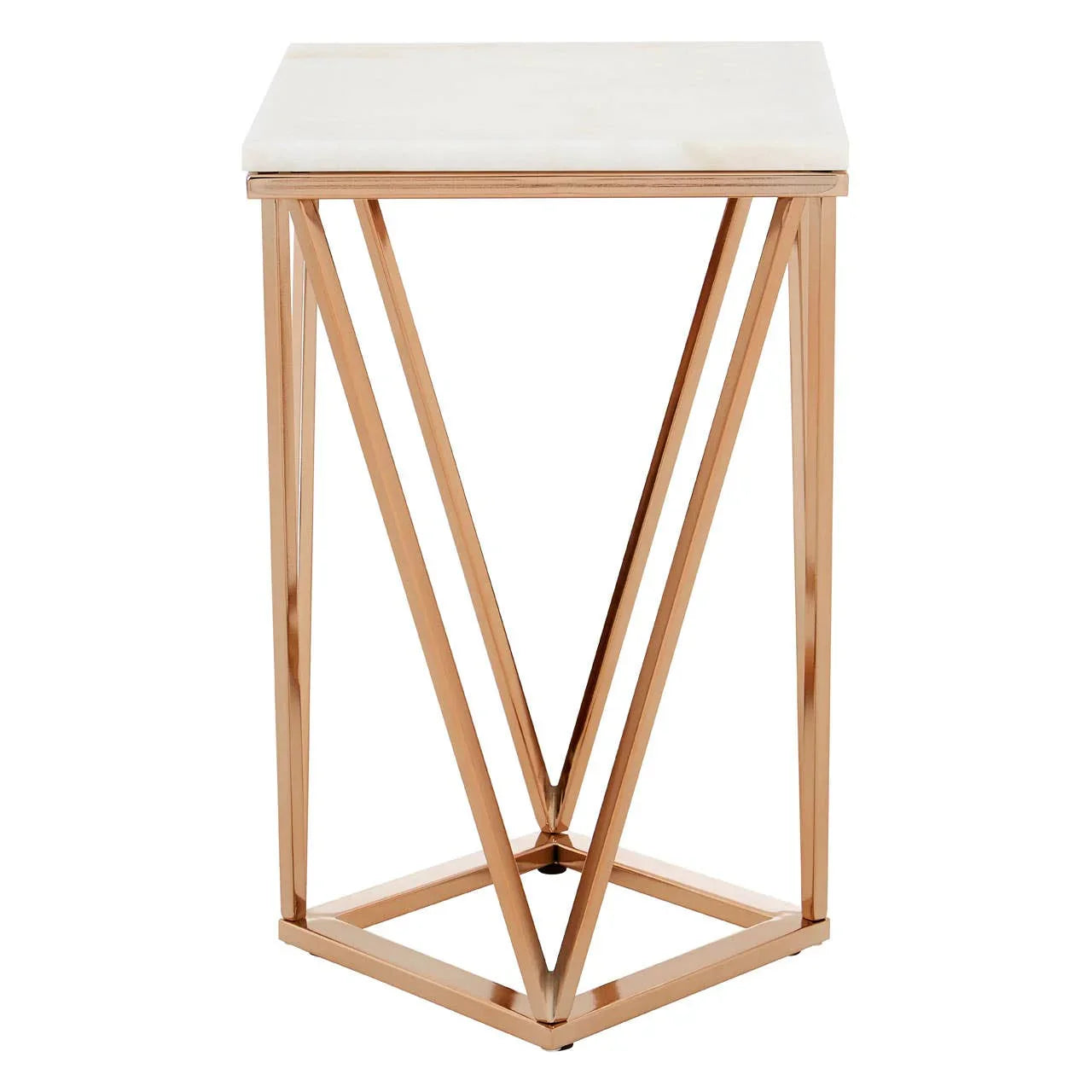 Champagne Marble End Table