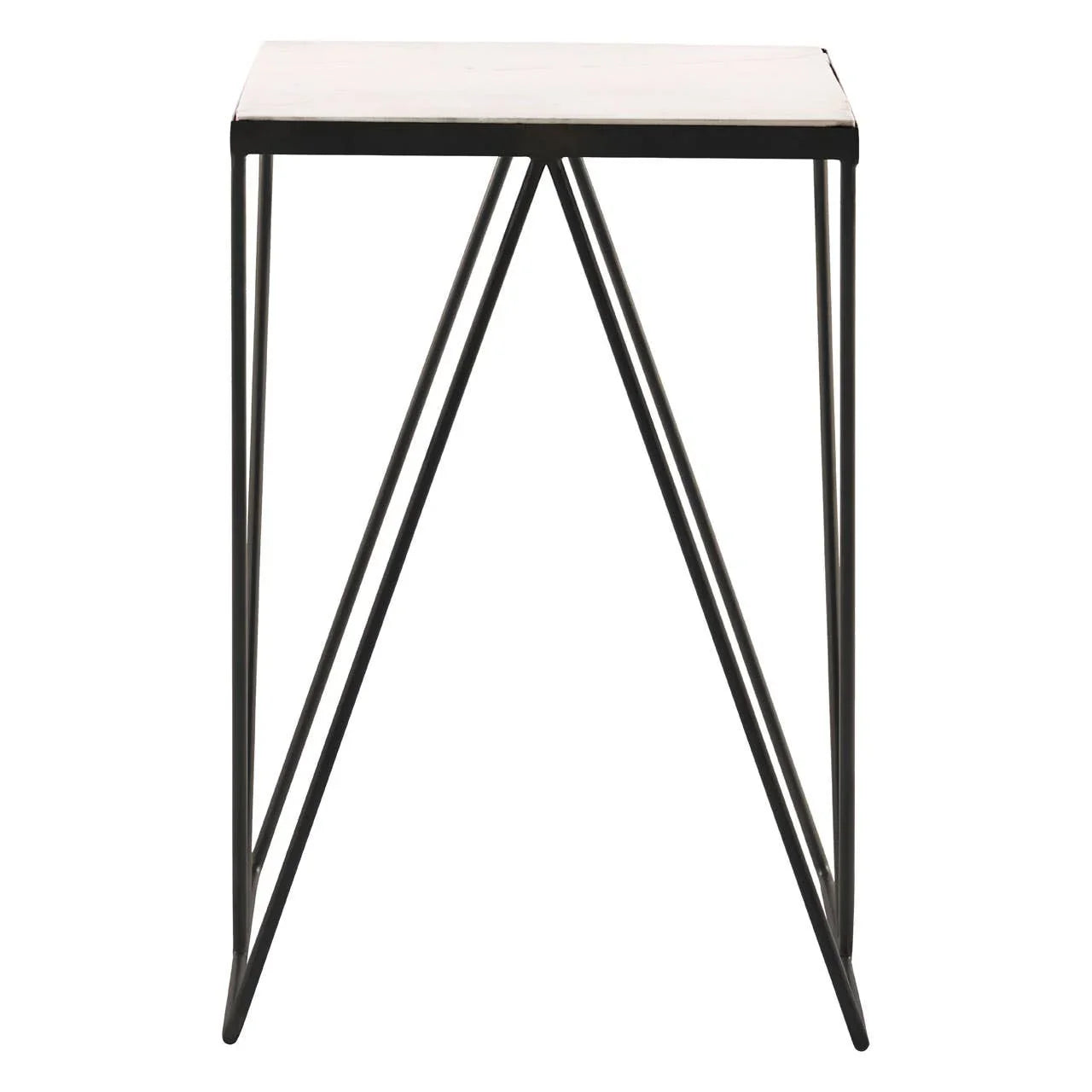 Elegant Iron Leg Side Table