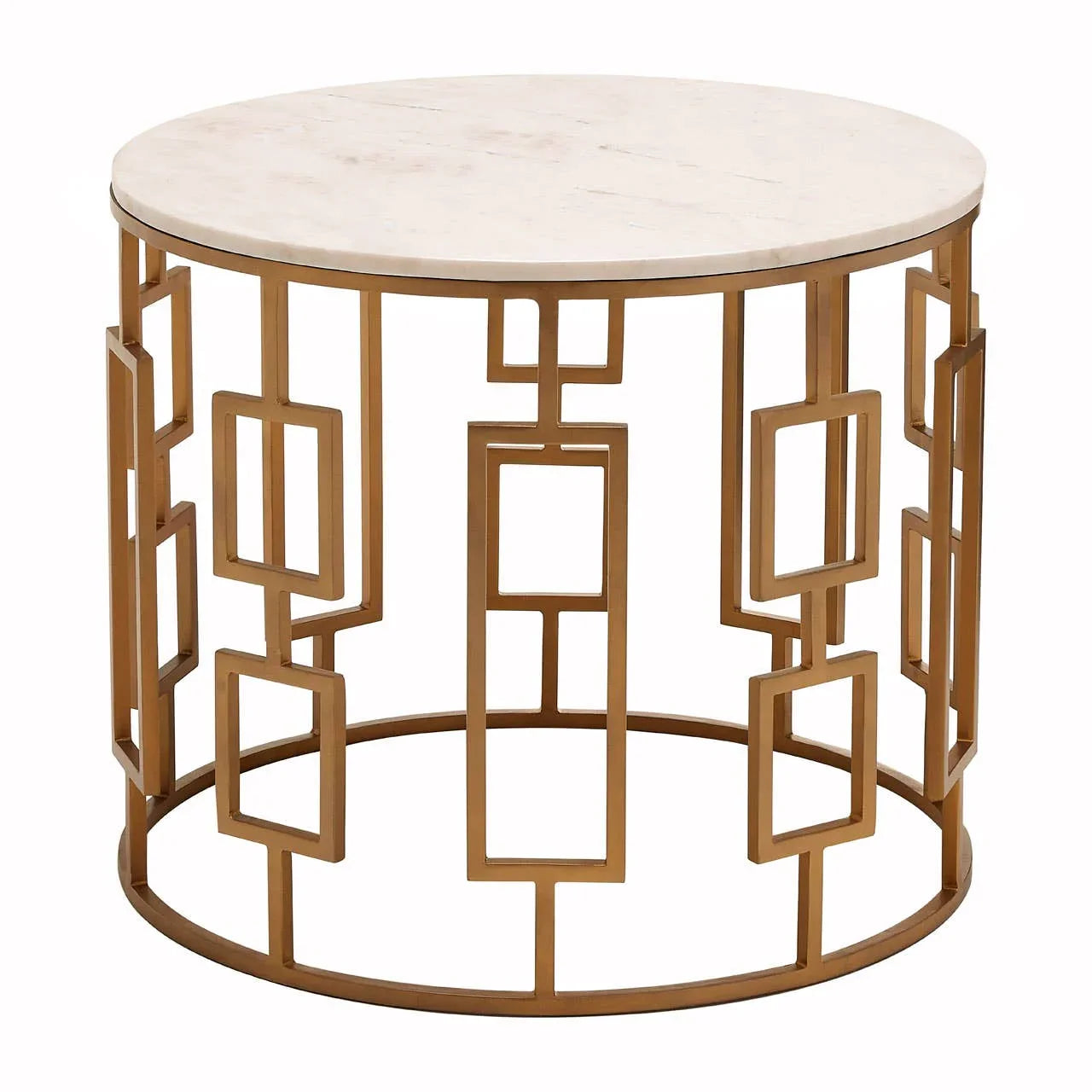 Golden Marble Side Table