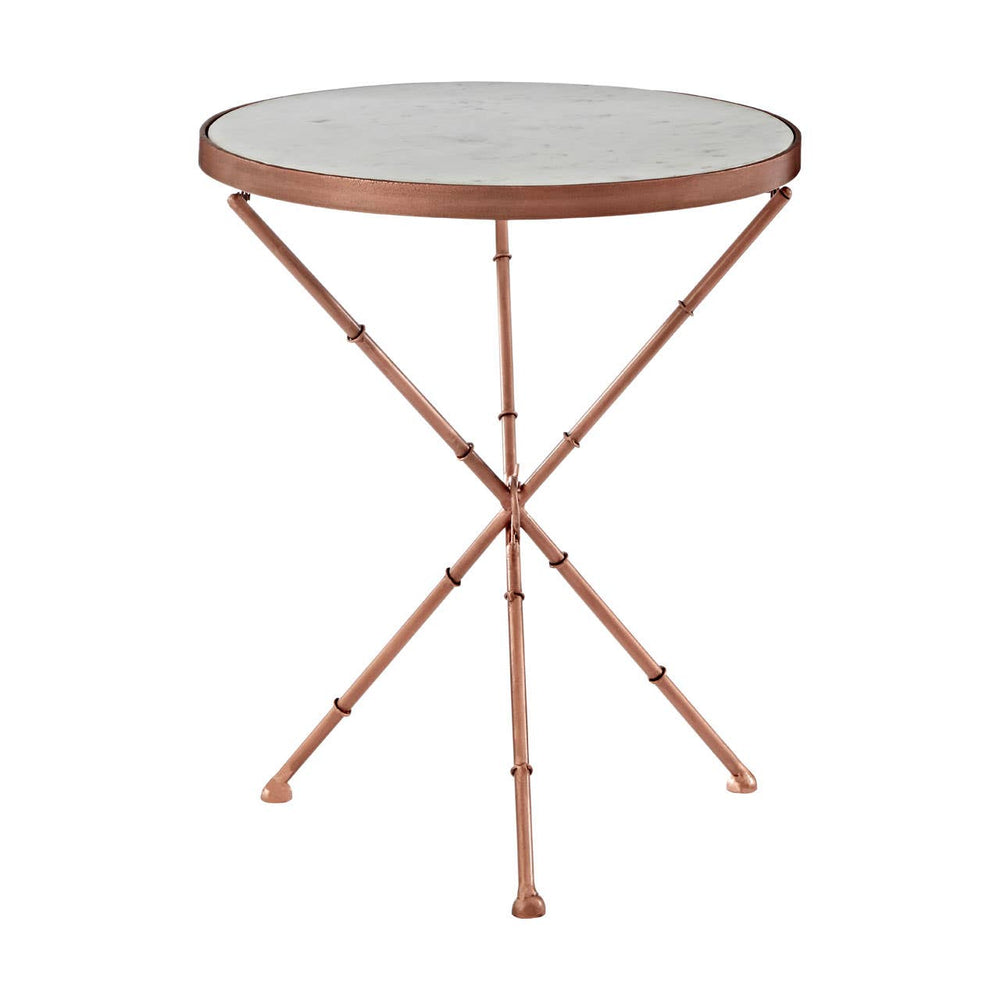 Copper Iron Leg Table