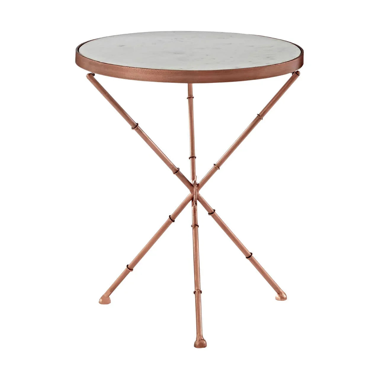 Copper Iron Leg Table