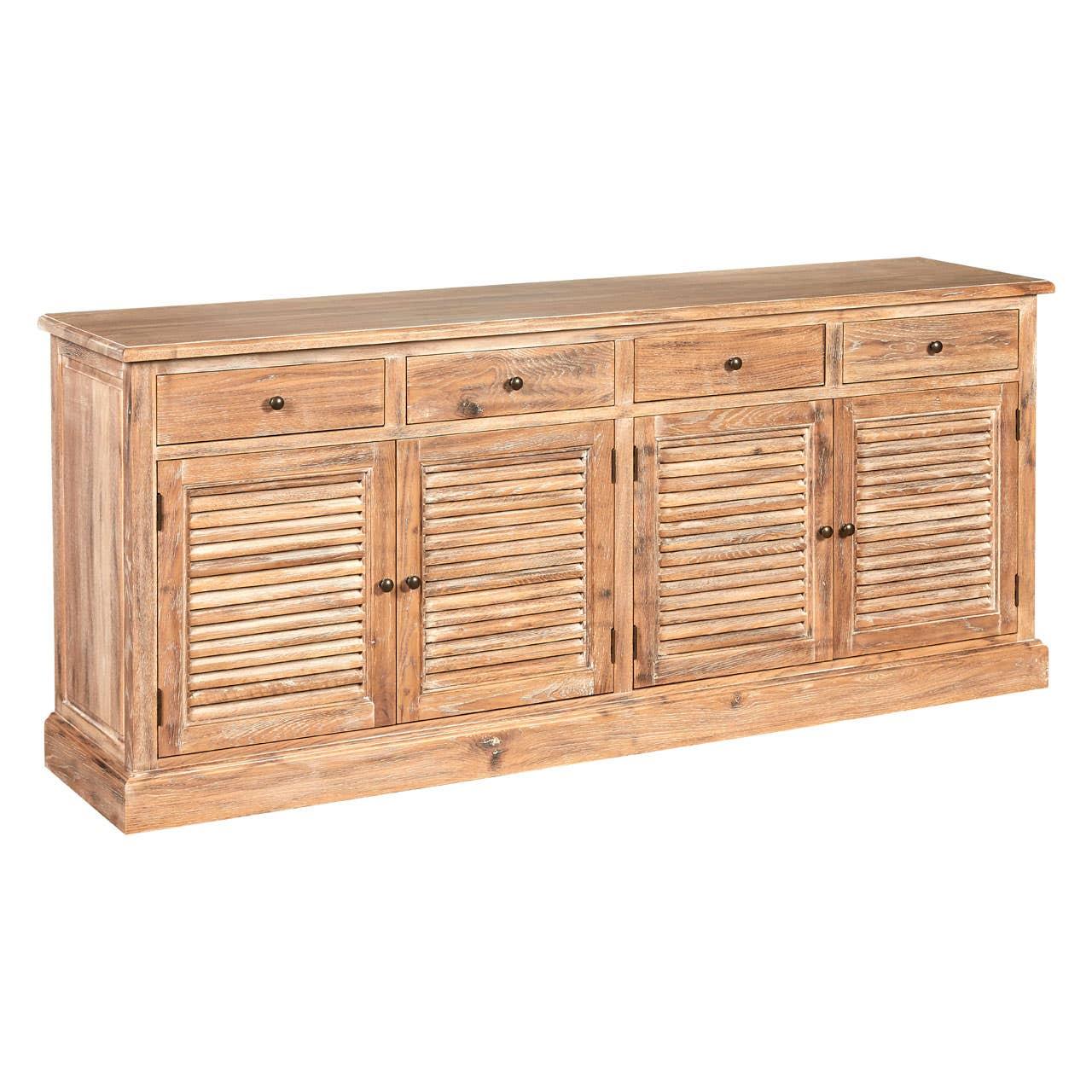 Lyon Whitewash Sideboard with 4 Drawers - Elegant Storage Solution