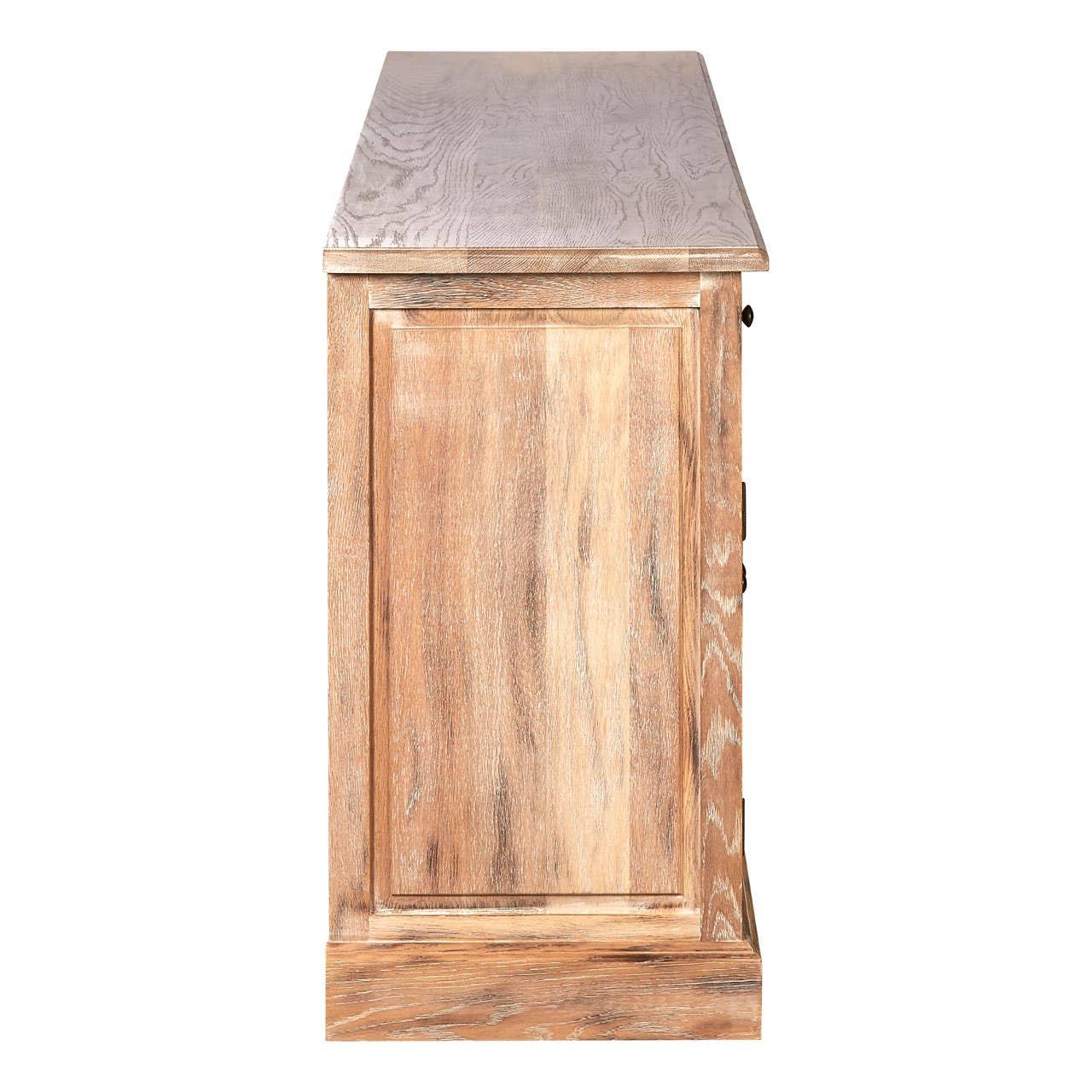 Lyon Whitewash Sideboard with 4 Drawers - Elegant Storage Solution