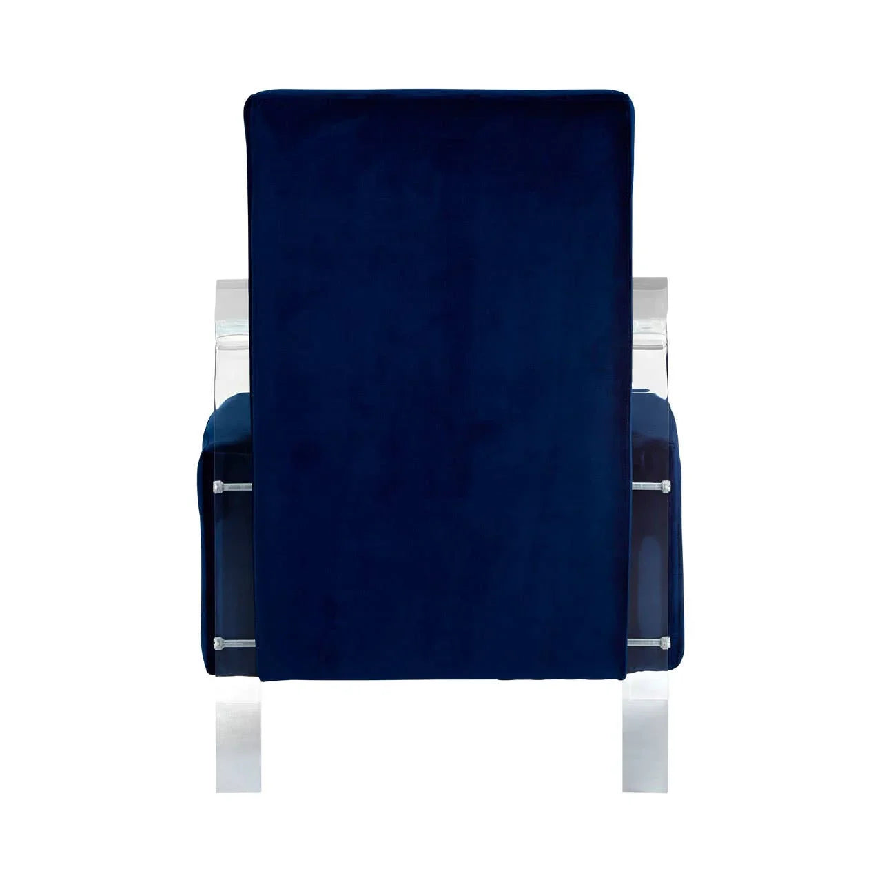 Luxe Blue Velvet Accent Chair