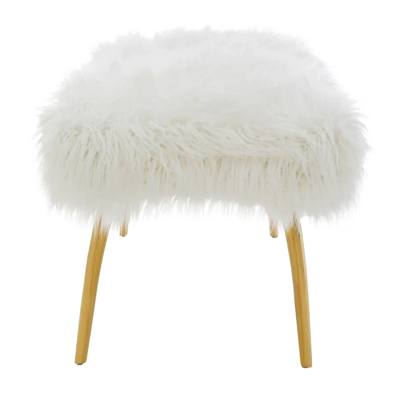 Luxe Faux Fur Bench
