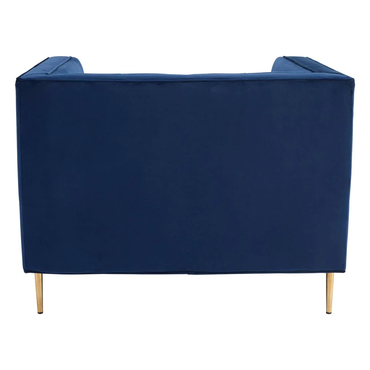 Luxe Blue Velvet Accent Chair