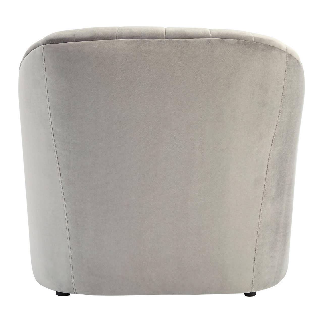 Luxe Grey Velvet Lounge Chair