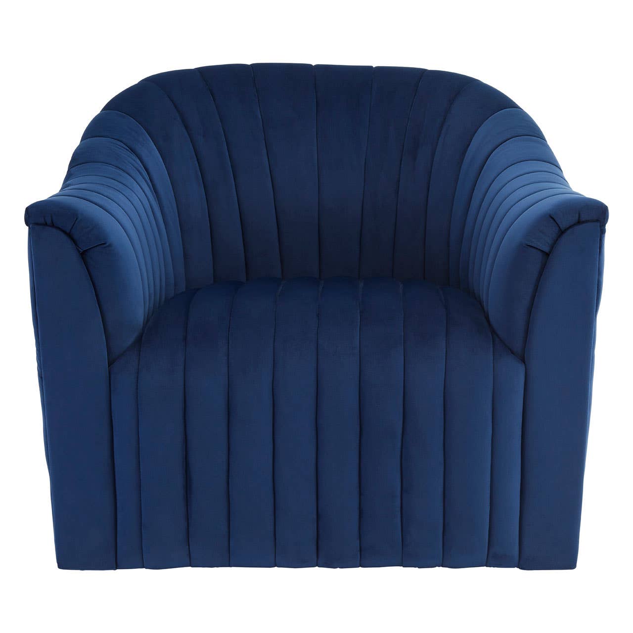 Luxe Blue Velvet Armchair