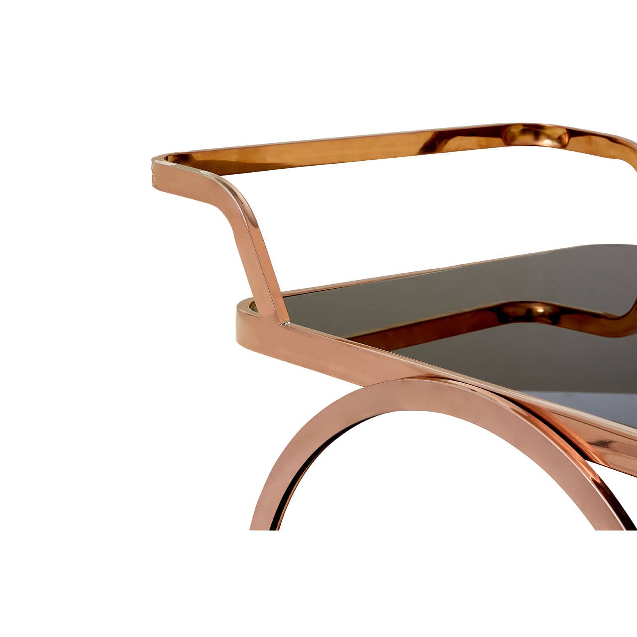 Luxe Rose Gold Drinks Trolley