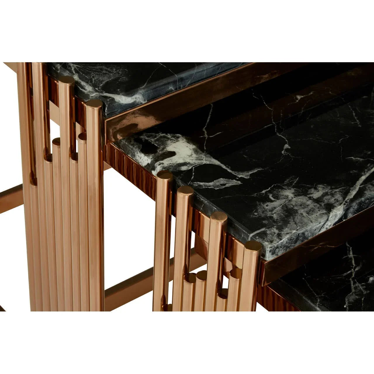 Marble Nesting Tables Set