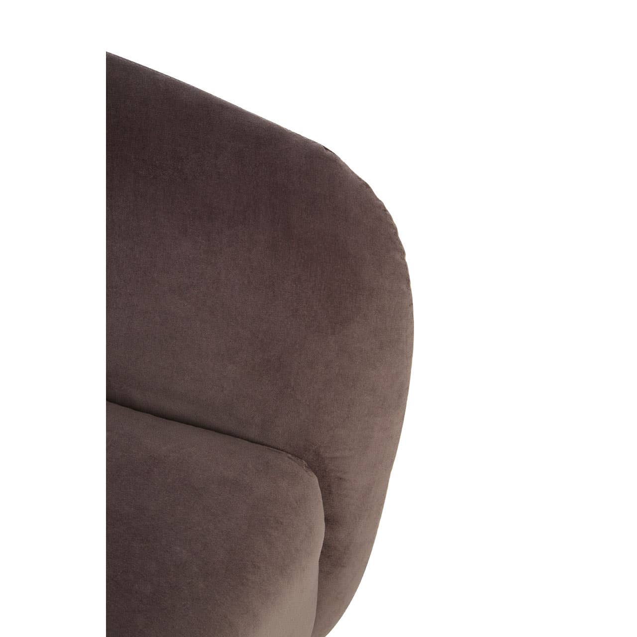 Plush Grey Velvet Armchair