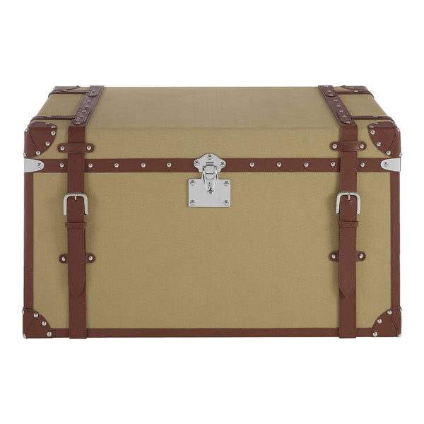 Canvas & Leather Storage Trunk