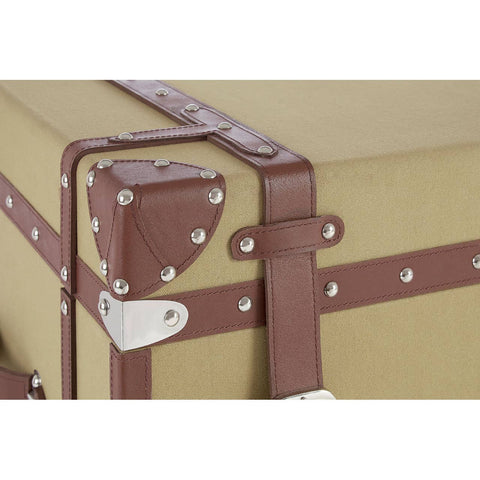 Canvas & Leather Storage Trunk