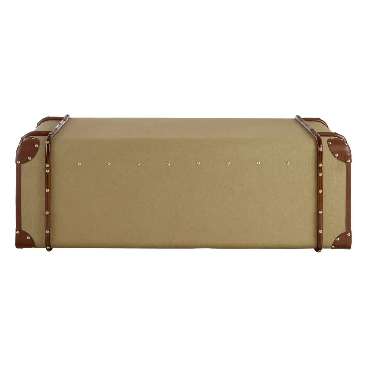 Canvas Leather Coffee Table