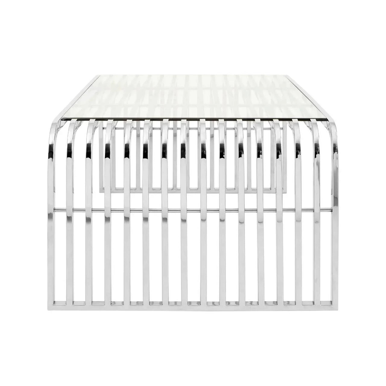 Vogue Slatted Stainless Coffee Table