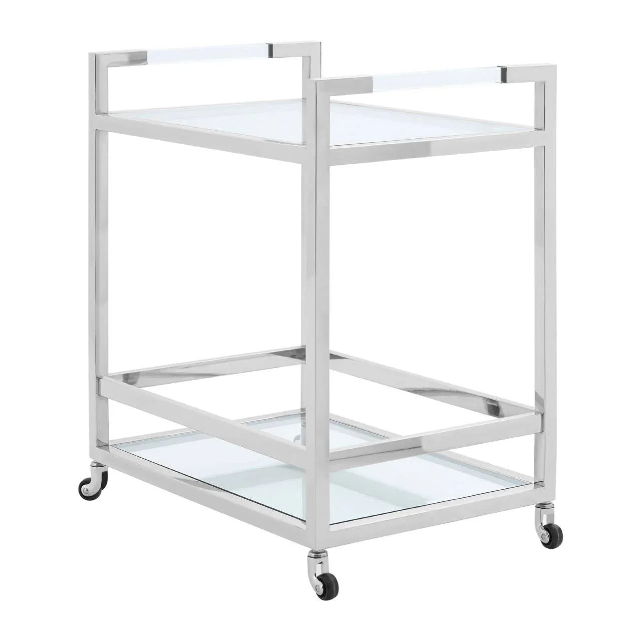 Modern Steel Glass Trolley