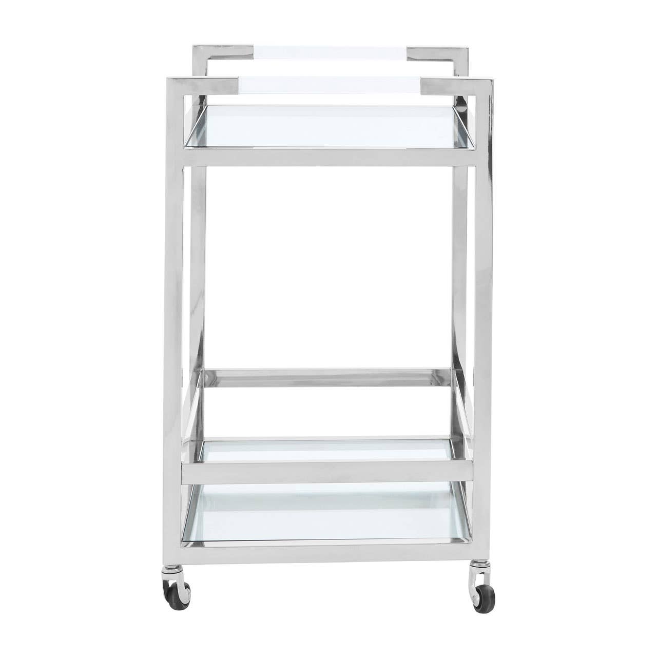 Modern Steel Glass Trolley
