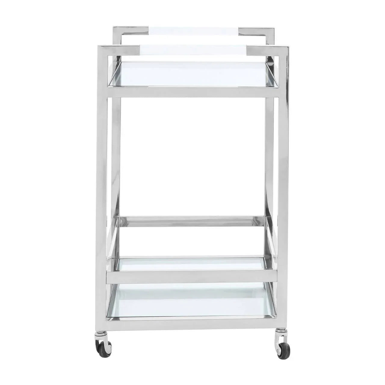 Modern Steel Glass Trolley