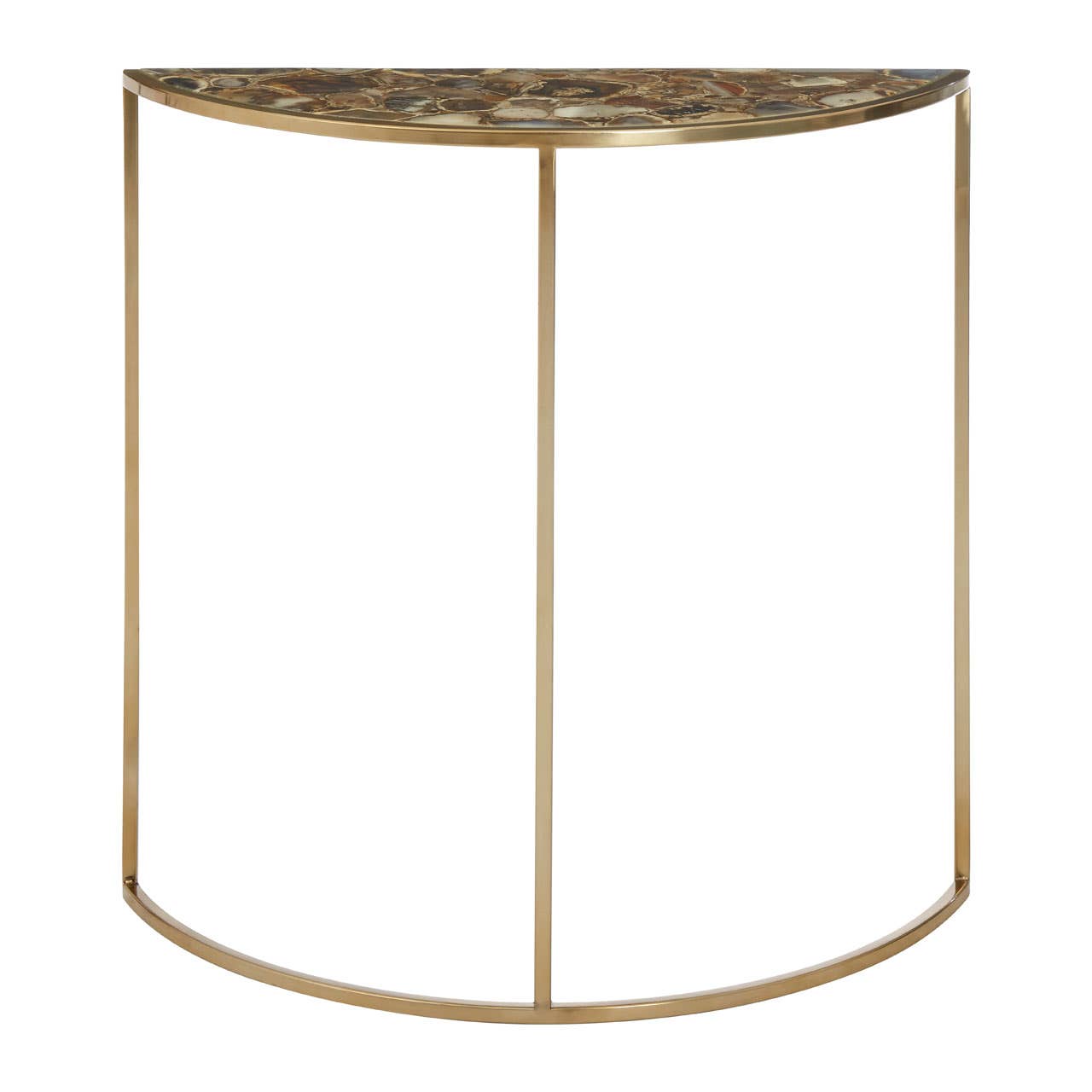 Agate Crescent Console Table
