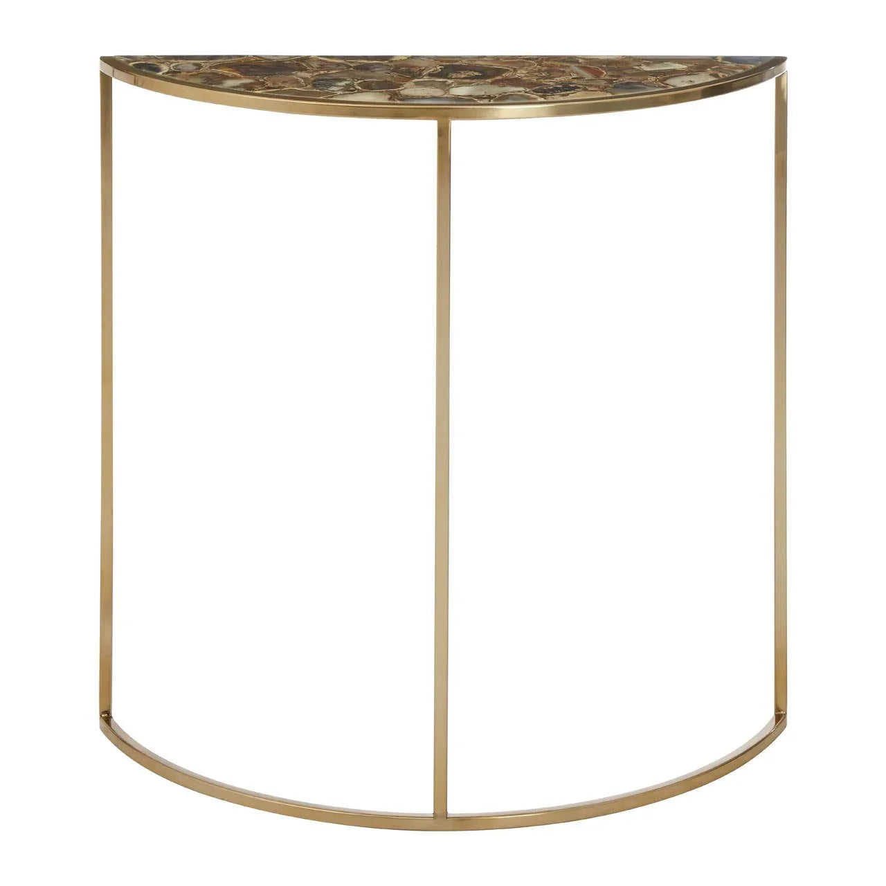 Agate Crescent Console Table