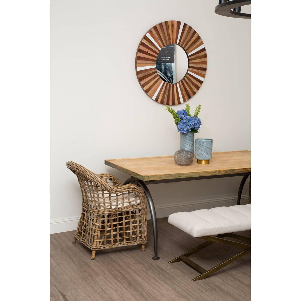 Elm Wood Dining Table