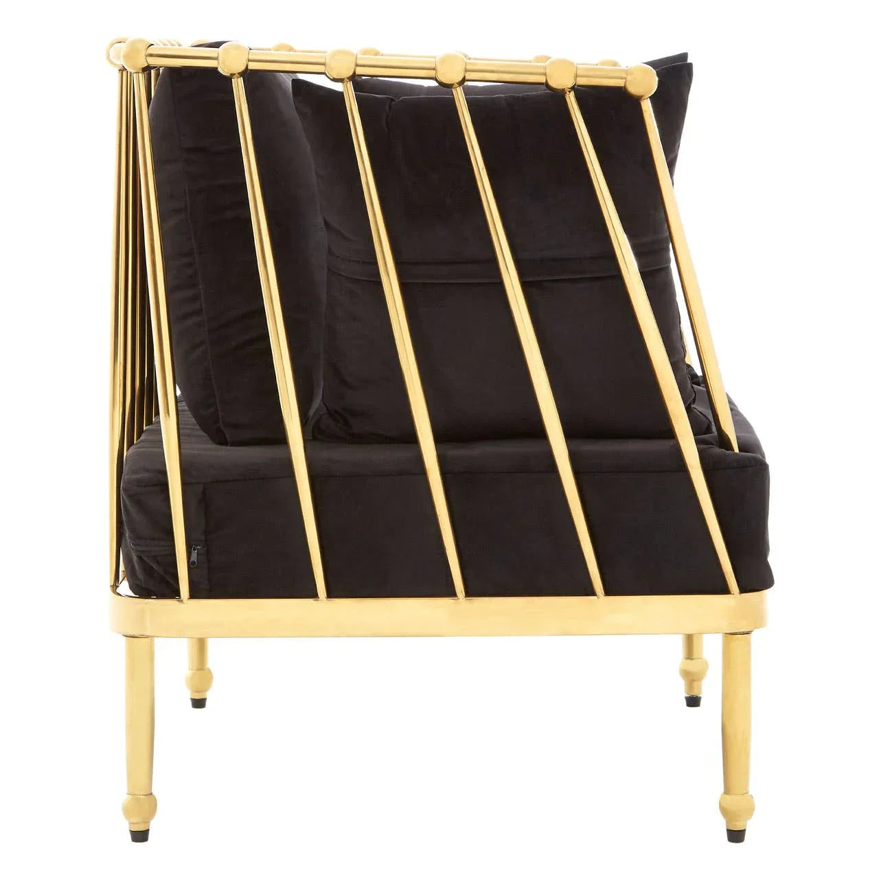 Luxe Gold Velvet Chair