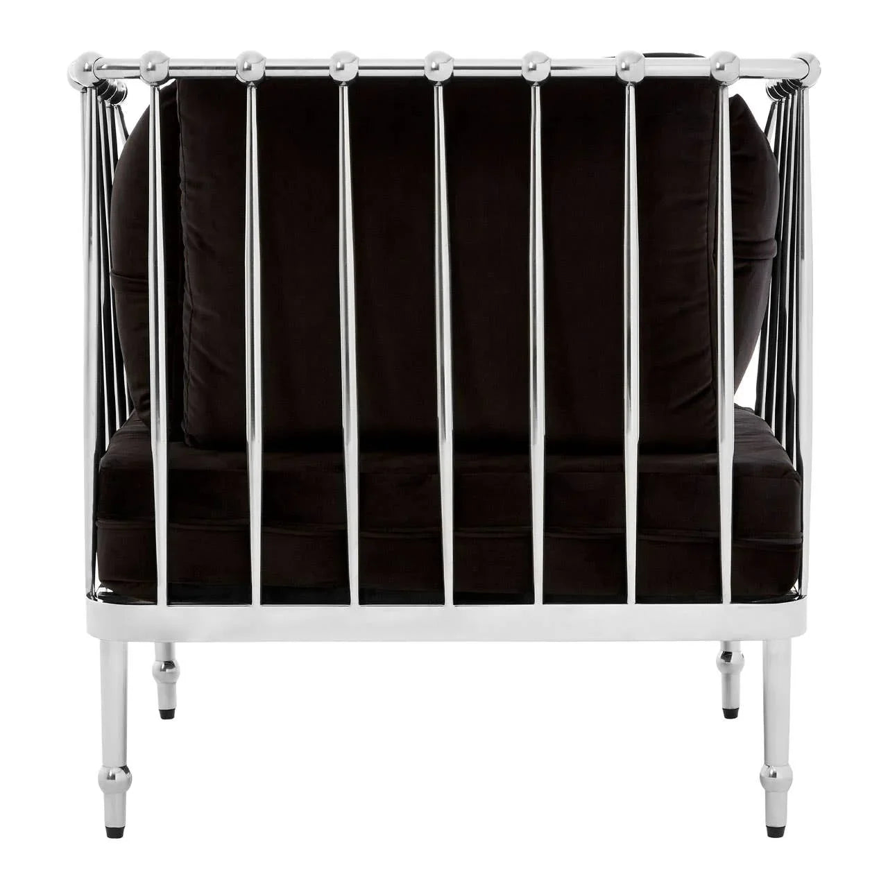 Luxe Silver Velvet Chair