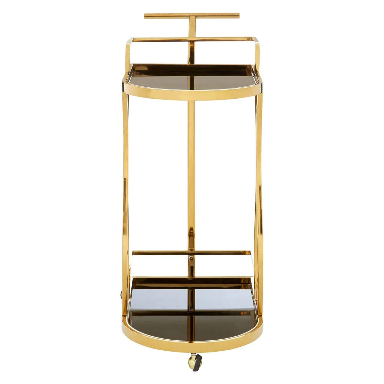 Modern Gold Glass Trolley