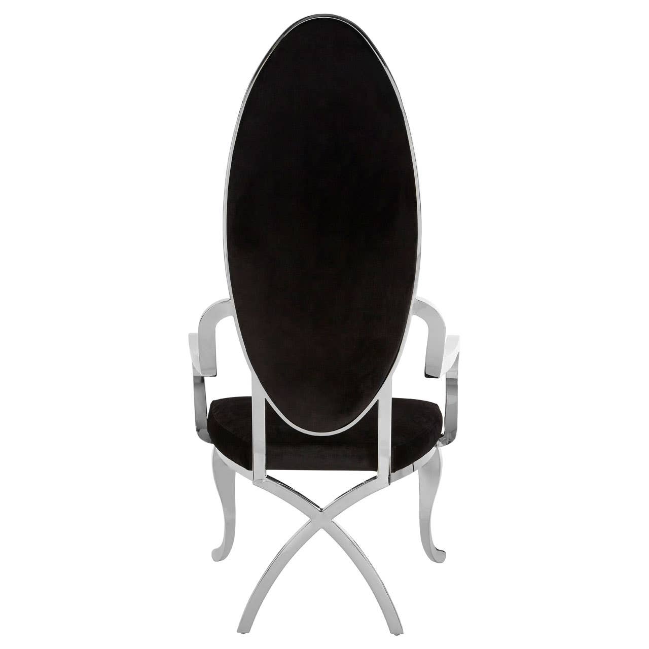 Luxe Silver Velvet Chair