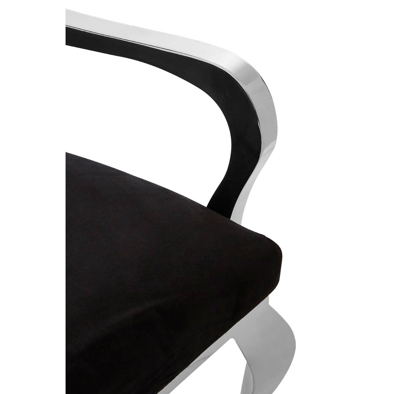 Luxe Silver Velvet Chair