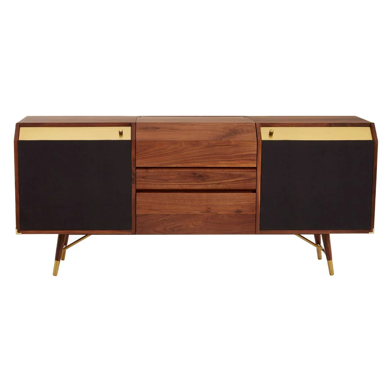 Elegance Defined Kenso Sideboard with Brass Accents