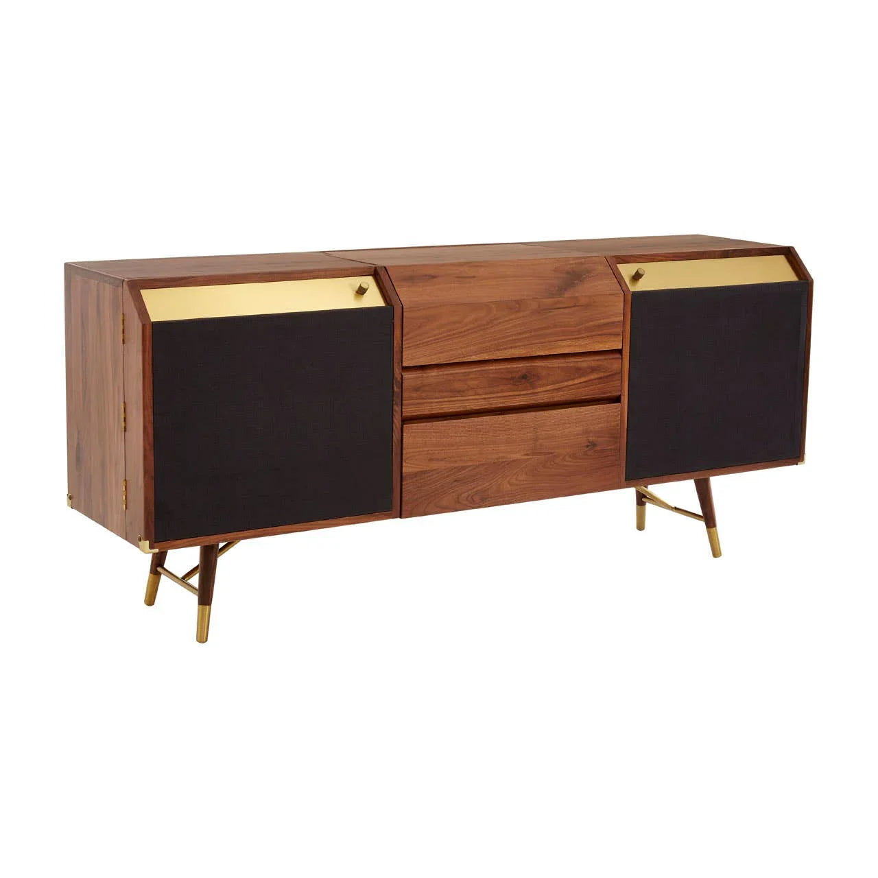 Elegance Defined Kenso Sideboard with Brass Accents