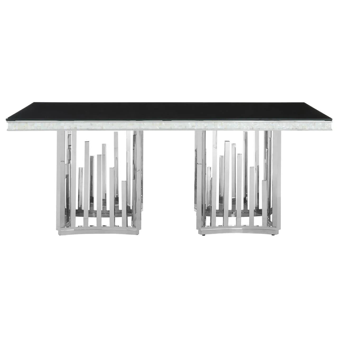 Monochrome Glass Dining Table