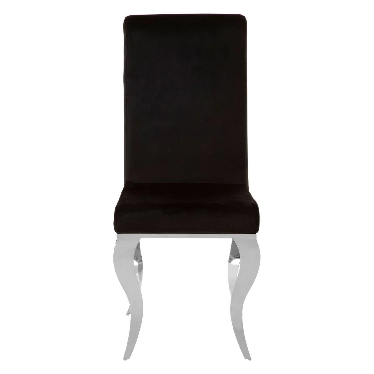 Luxe Black Velvet Dining Chair