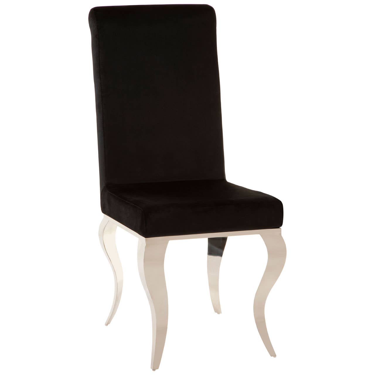 Luxe Black Velvet Dining Chair