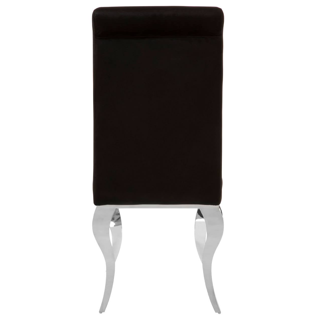 Luxe Black Velvet Dining Chair