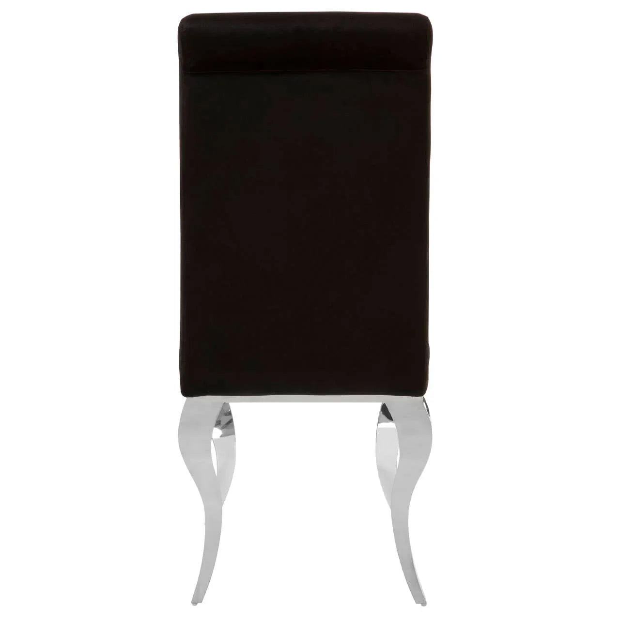 Luxe Black Velvet Dining Chair