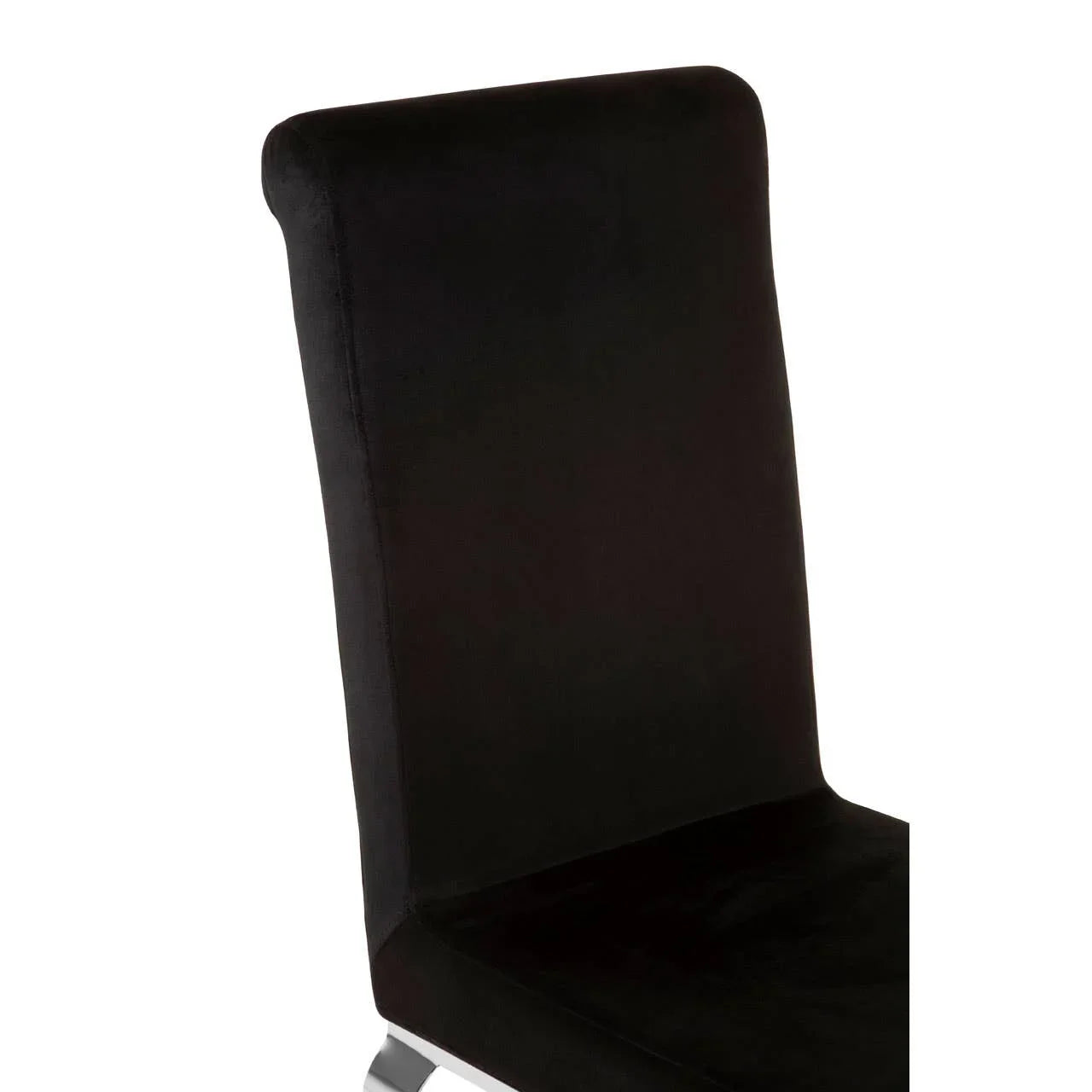 Luxe Black Velvet Dining Chair