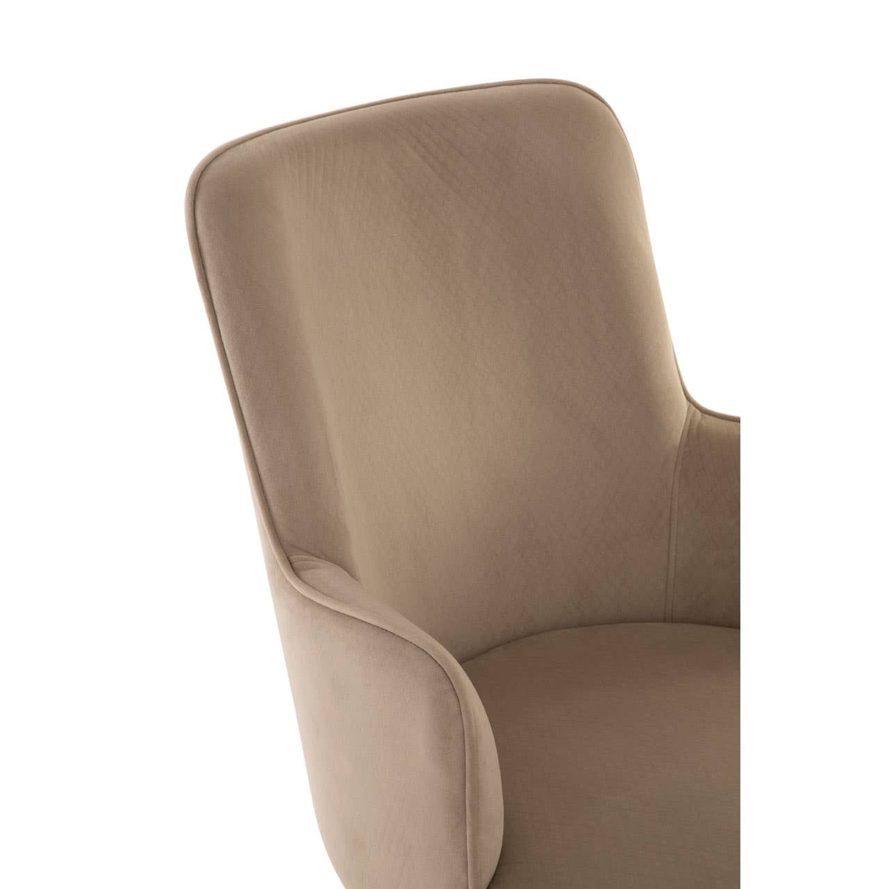 Luxe Beige Velvet Dining Chair