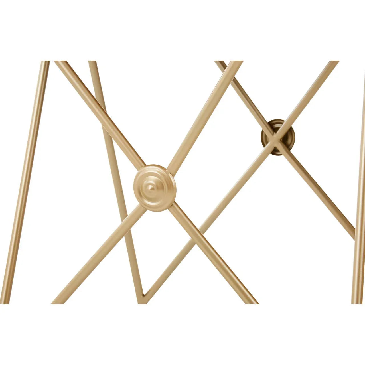 Golden Steel Side Tables Set