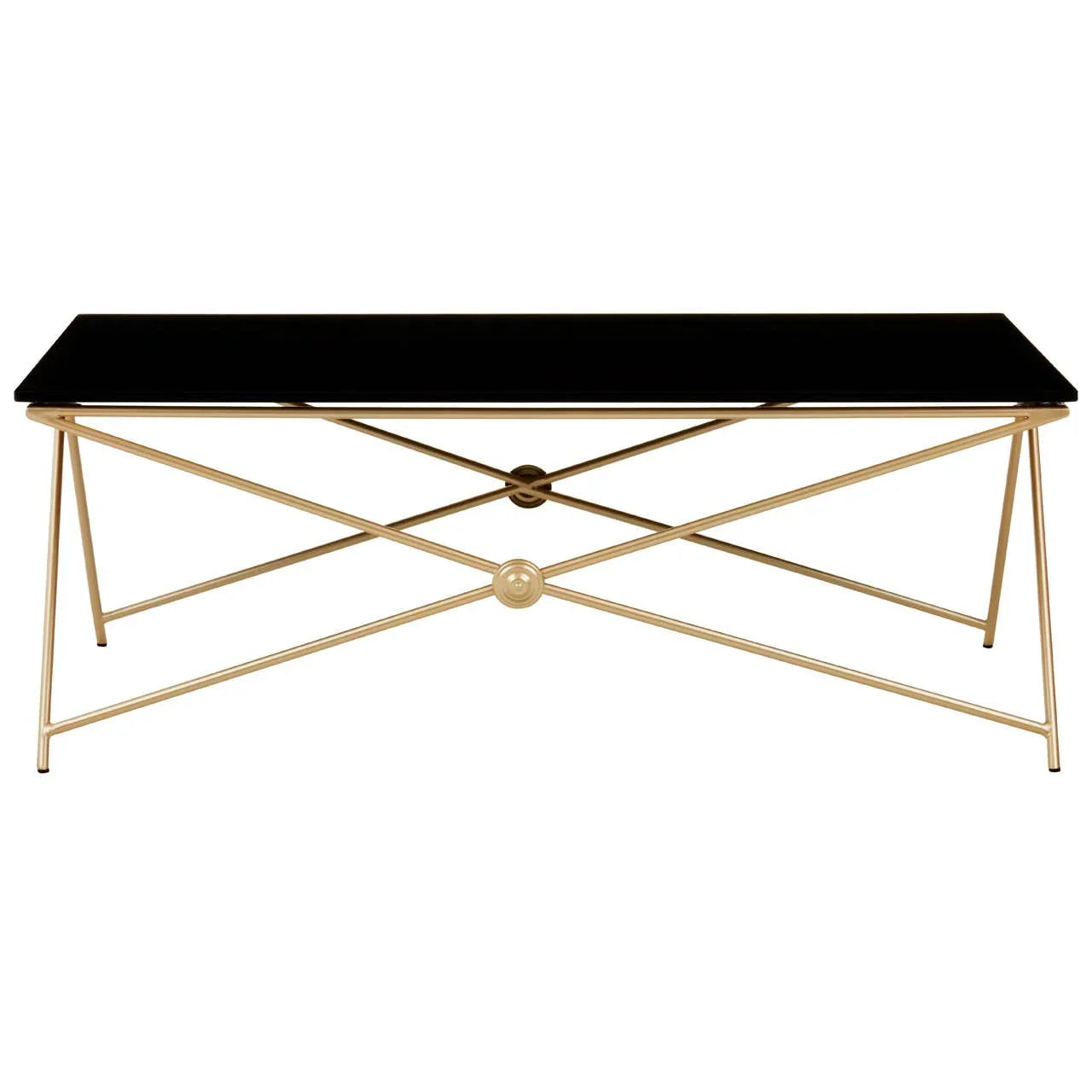 Golden Steel Leg Coffee Table