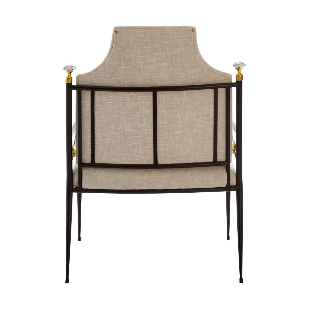 Elegant Linen Metal Chair
