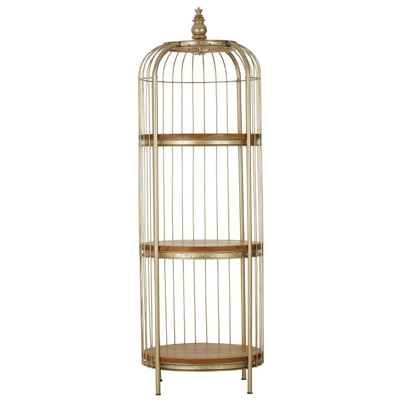 Champagne Gold Birdcage Shelf